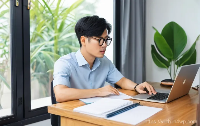 자기개발과 집중력 향상 관계 - **A Focused Workspace in Vietnam**
    A young Vietnamese professional, late 20s, either male or fem...