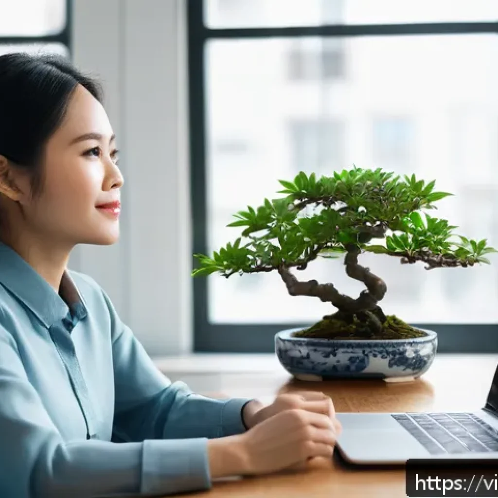 집중력 증진을 위한 커뮤니케이션 기술 - A modern Vietnamese office setting with a diverse group of young professionals engaged in an online ...